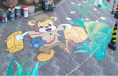 邵武夏季画地面彩绘会遇到的问题