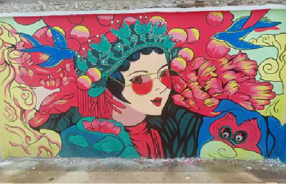 邵武墙体彩绘-网红墙