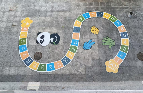 邵武地面游戏彩绘