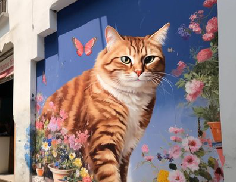 邵武自己绘制有个性的手绘墙