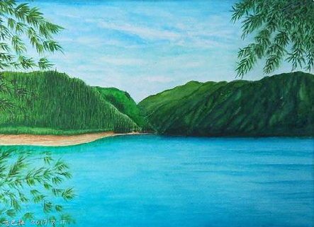 邵武在墙绘中，如何绘画绿水青山？